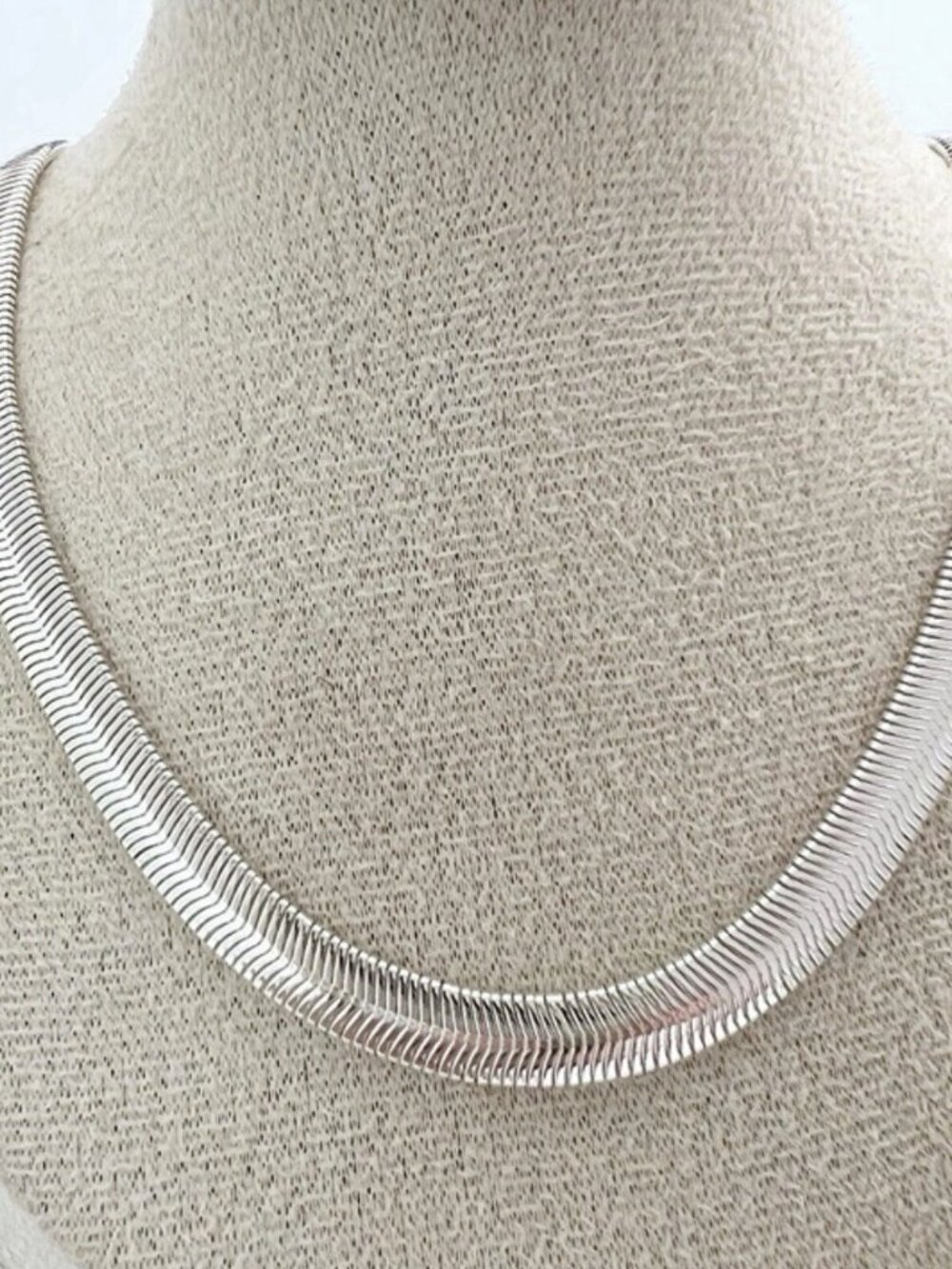925 sterling solid silver 6MM Wide snake chain necklace Men Women 18 inch - Picture 8 of 8